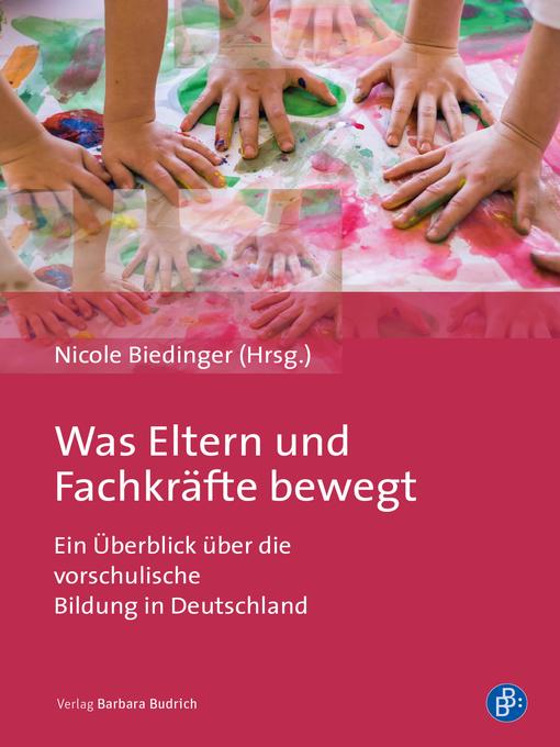 Upplýsingar um Was Eltern und Fachkräfte bewegt eftir Christoph Bemsch - Biðlisti